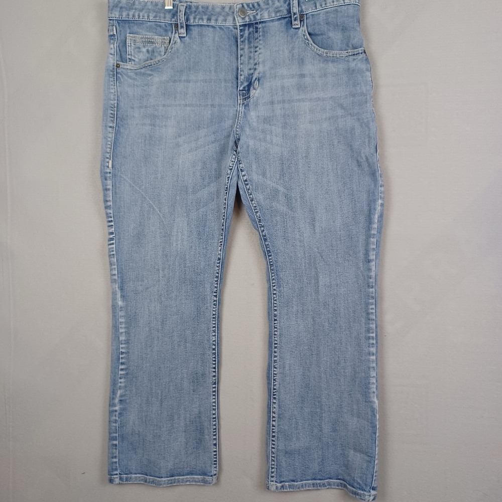 Rock & Roll Cowboy denim jeans men's 38x32 double barrel relaxed straight READ
